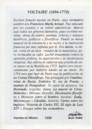 Biografia Francisco Voltaire Atras